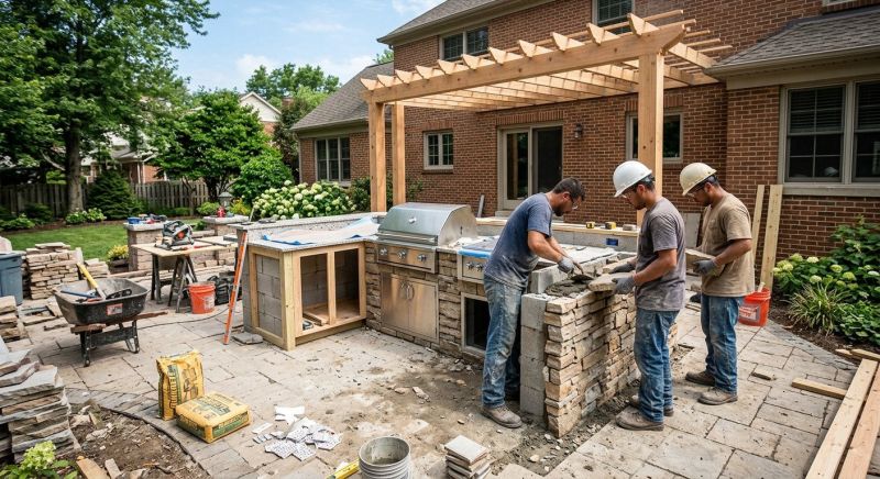 Outdoor Kitchen Construction in Marin County, CA